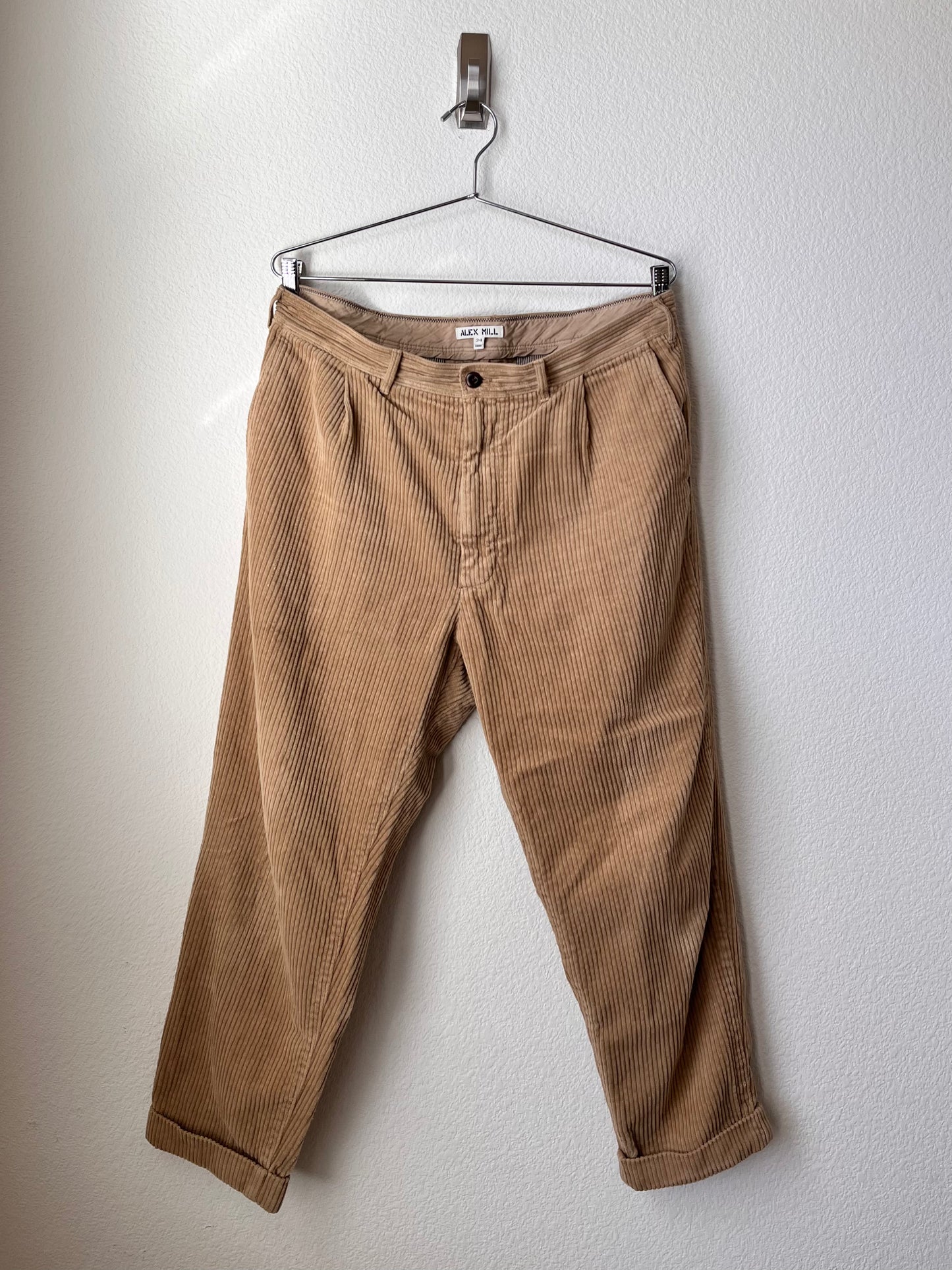 ALEX MILL standard pleat corduroy pants (34)