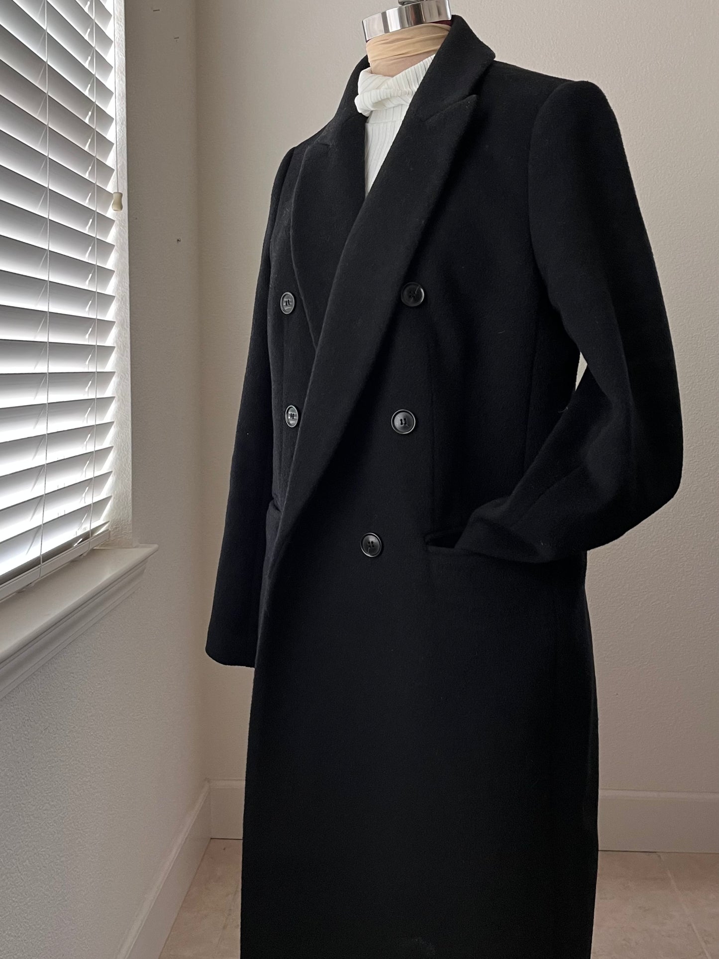 double breasted peacoat (M)