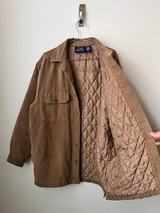 HIGH SIERRA oversized quilted shirt jacket (M)